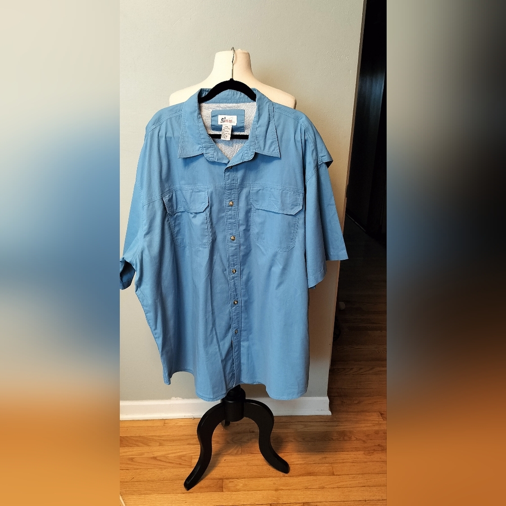 World wide sportsman men's button down fishing shirt 3x